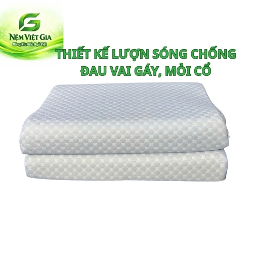 Gối nằm cao su thiên nhiên 100% Lượn Sóng