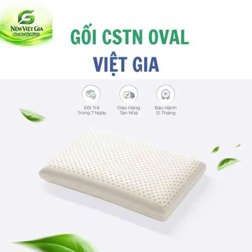 Gối nằm cao su thiên nhiên 100% Ovan lưới