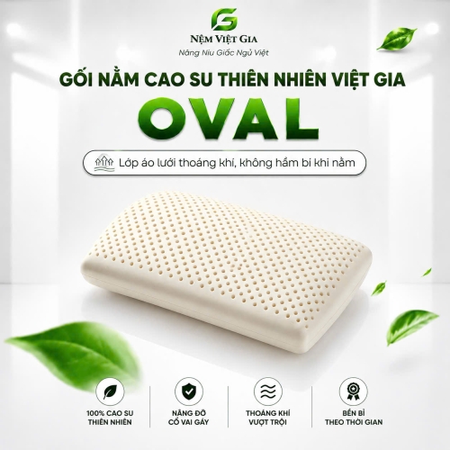 Gối nằm cao su thiên nhiên 100% Ovan