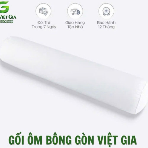 02 gối nằm bông ép