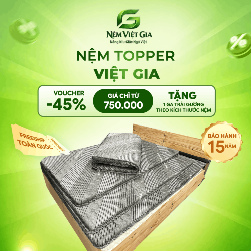 NỆM TOPPER CAO CẤP VIỆT GIA