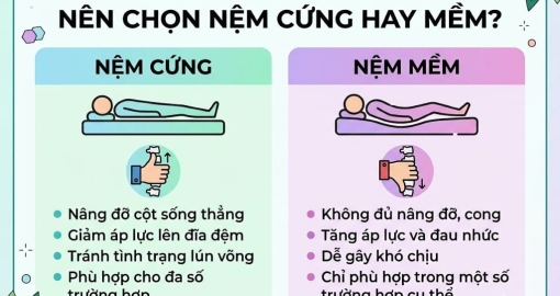 Bị Thoái Hóa Cột Sống Nên Chọn Nệm Cứng Hay Mềm?