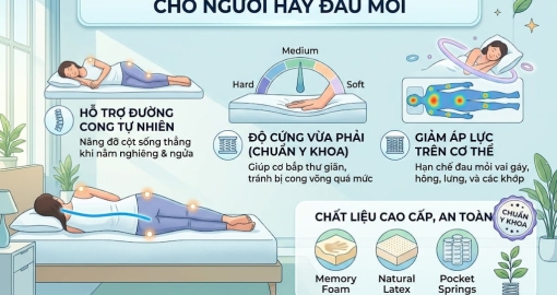 Giải Pháp Chọn Nệm Chuẩn Y Khoa Cho Người Hay Đau Mỏi